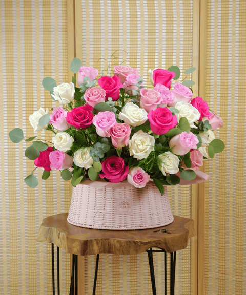P Basket Round - Hot Pink Deluxe