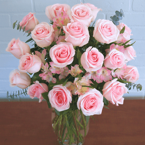Pink Vase 2 Dozen