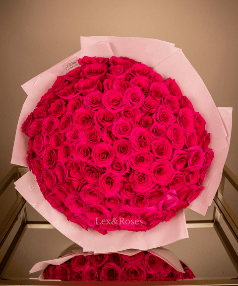 Hot Pink Rose Bouquet