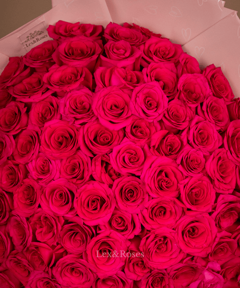 Hot Pink Rose Bouquet