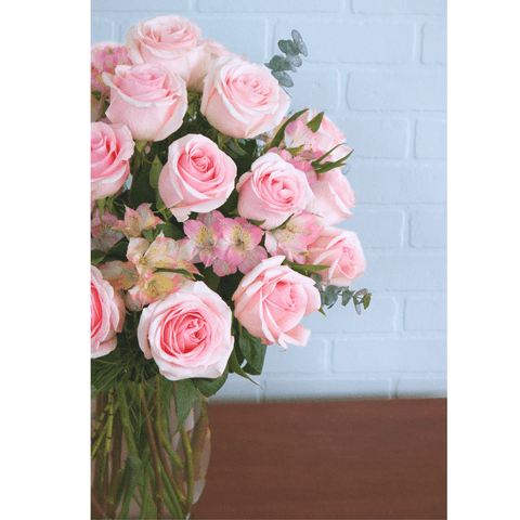 Pink Vase 2 Dozen
