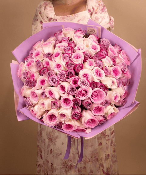 Pink & Purple Rose Bouquet
