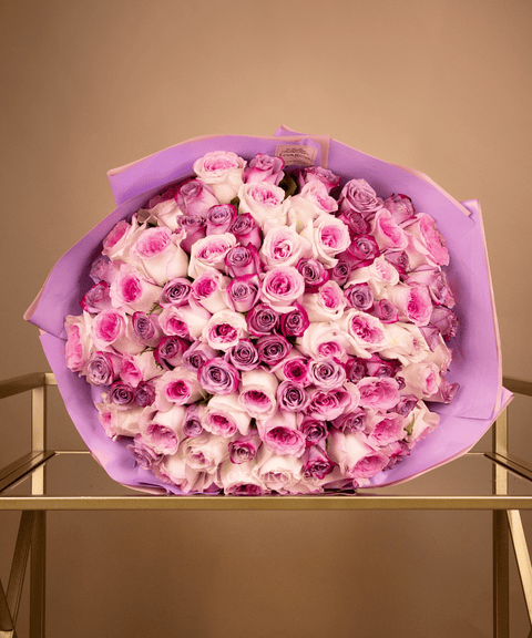 Pink & Purple Rose Bouquet
