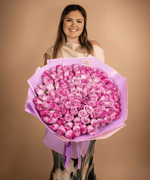 Purple Rose Bouquet
