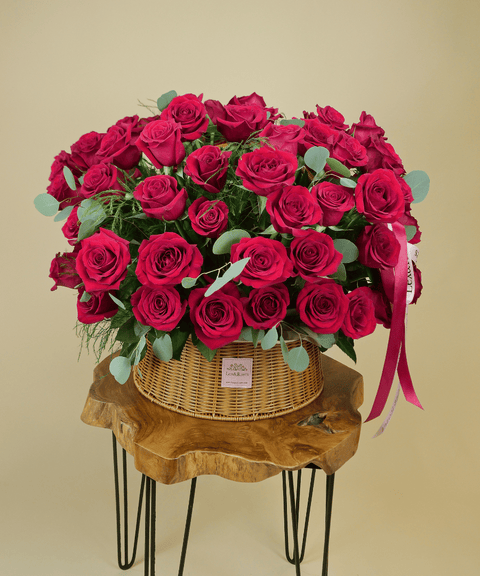 B Basket Round - Red