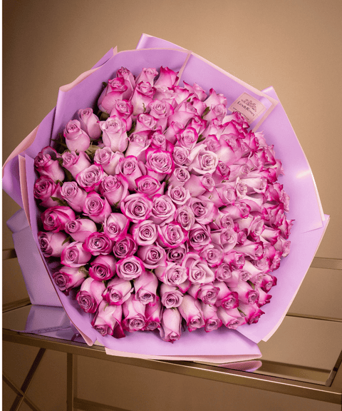 Purple Rose Bouquet