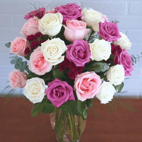 Purple Deluxe Vase 2 Dozen
