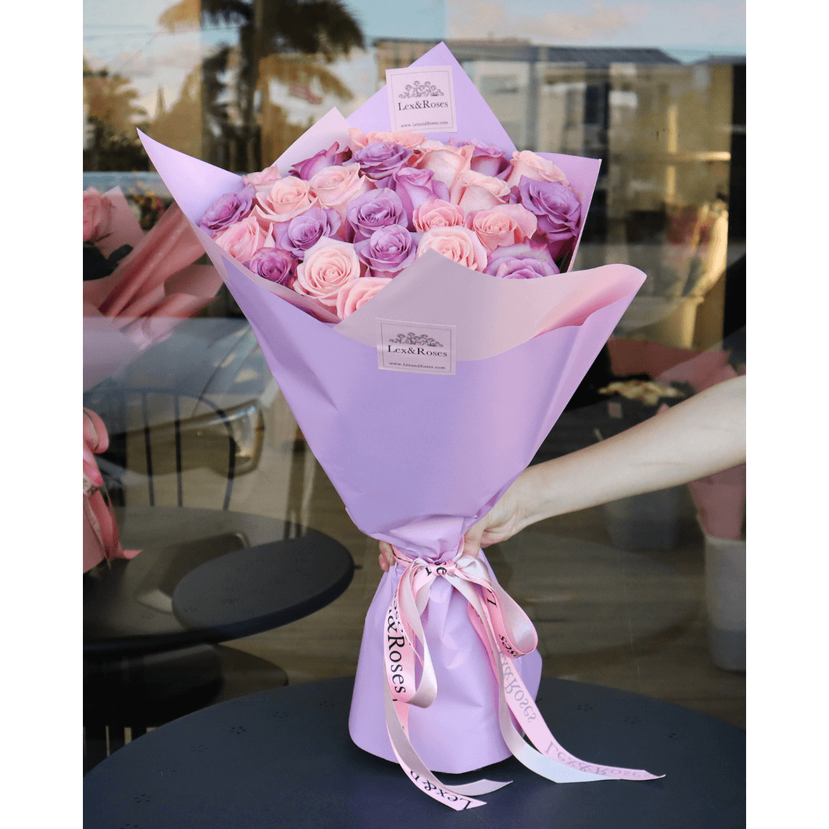 Glitter Pink Roses - Nationwide – Lex&Roses