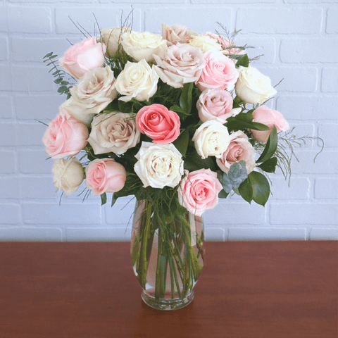 Pink Deluxe Vase 2 Dozen