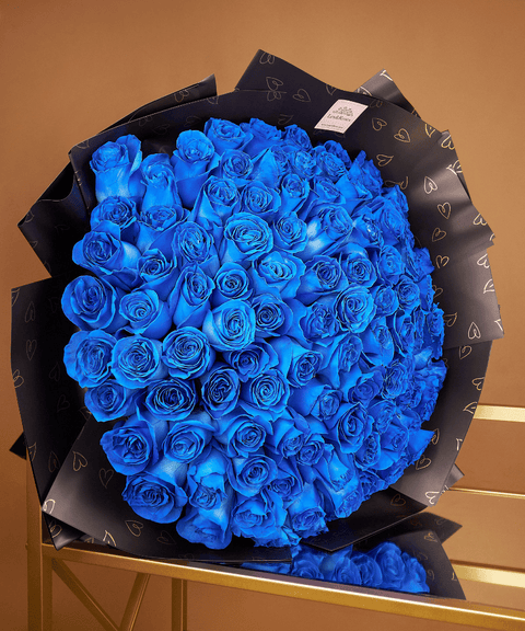 Blue Rose Bouquet - Mother's Day