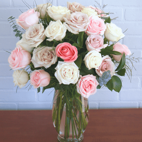 Pink Deluxe Vase 2 Dozen