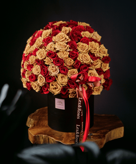 Red & Cappuccino - HatBox