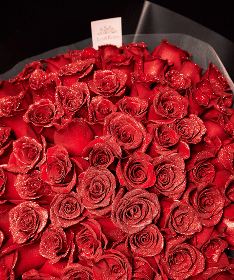 Glitter Red Roses