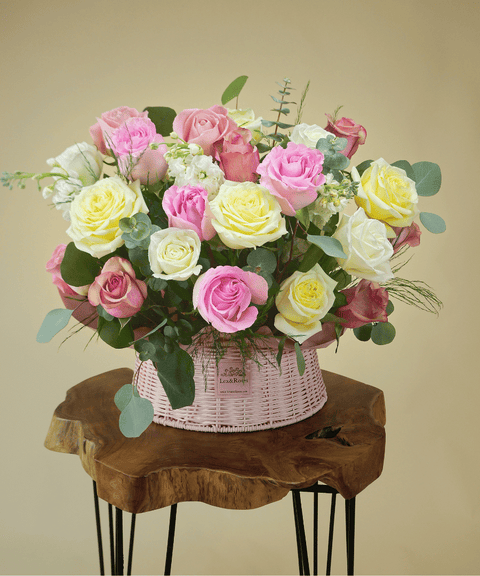 P Basket Round - Pink Deluxe