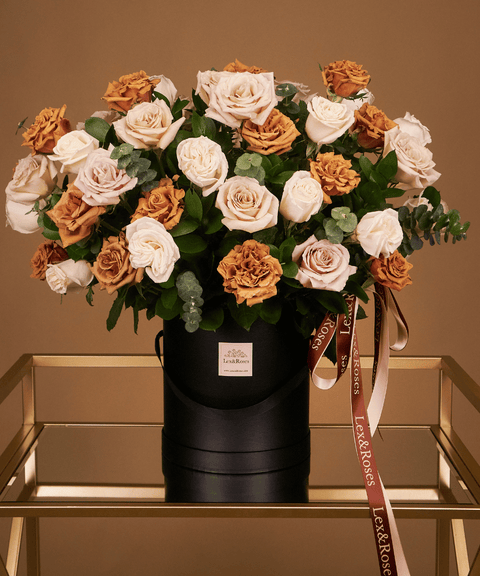 50 Box - Cappuccino Deluxe Roses
