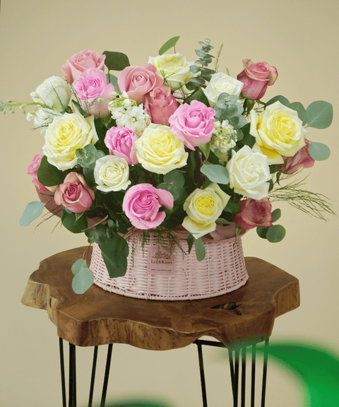 P Basket Round - Pink Deluxe