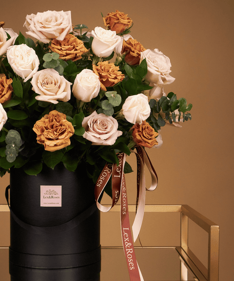 50 Box - Cappuccino Deluxe Roses