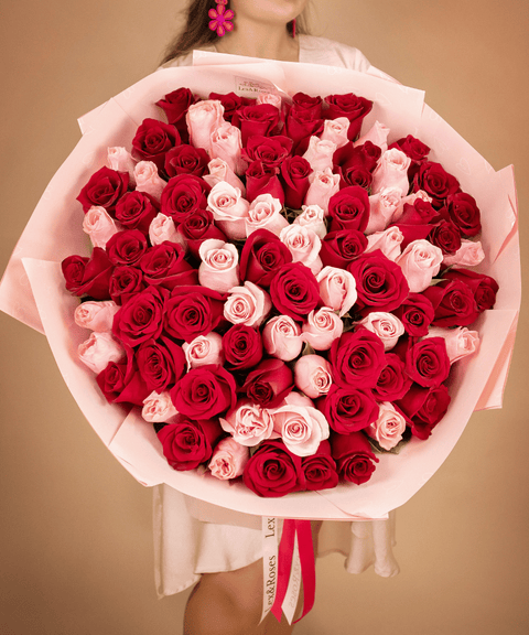 Pink & Red Rose Bouquet