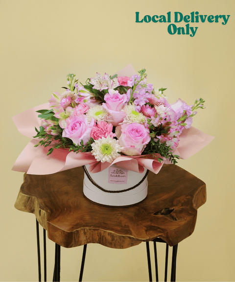 Lexi Pink Box Boquet - Mother's Day