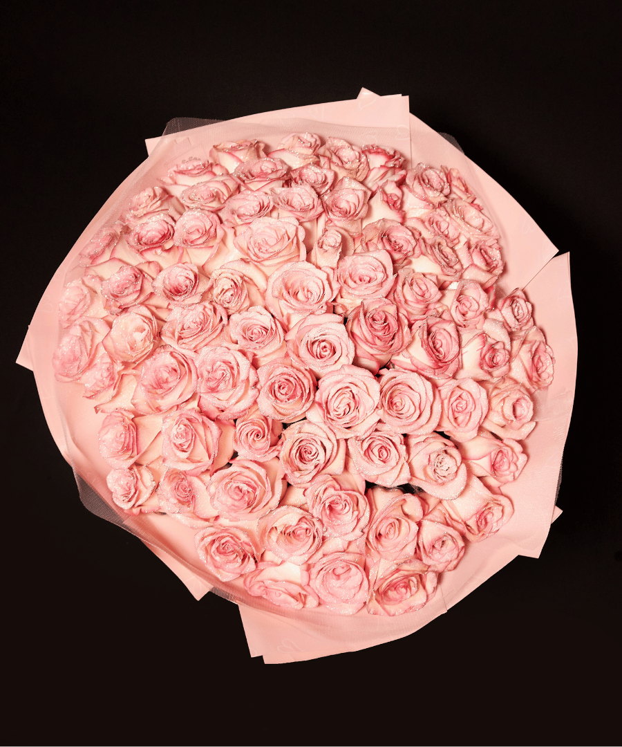 Glitter Light Pink Roses – Lex&Roses Glitter Light Pink Roses – Lex&Roses