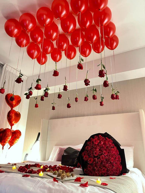 Hotel Room Decor Red (Romantic Package)