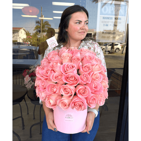 Pink Roses HatBox