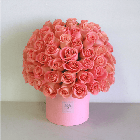 Pink Roses HatBox