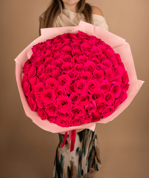 Hot Pink Rose Bouquet