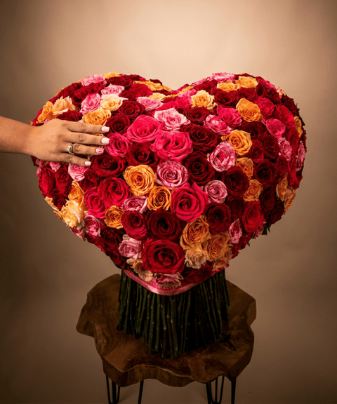 Heart Bouquet - Cherry