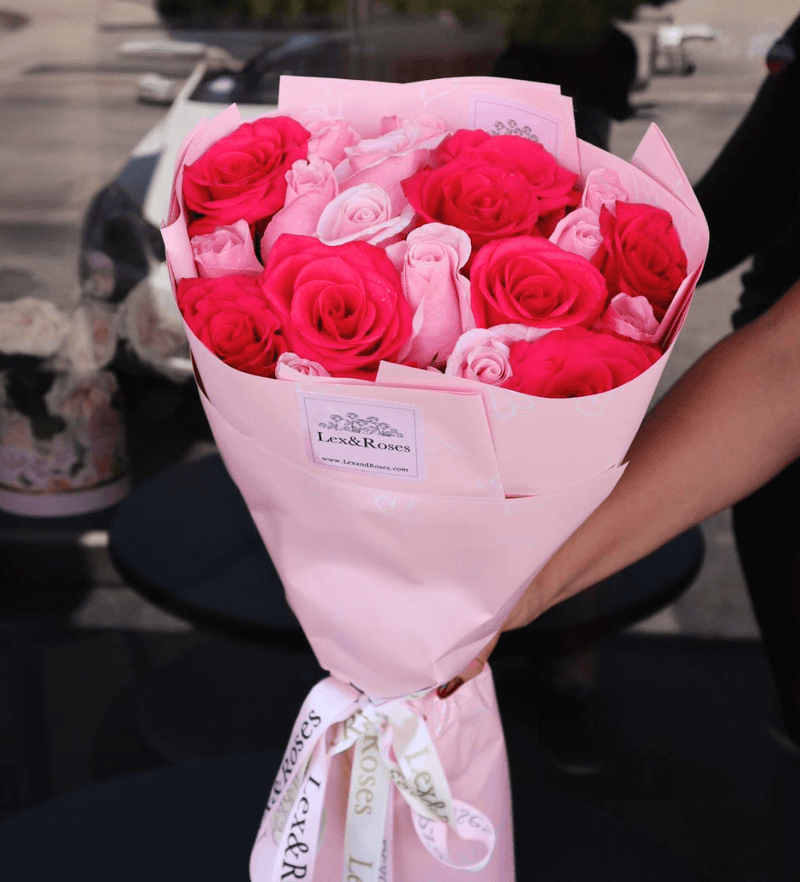 Pink & Hot Pink Roses - Nationwide