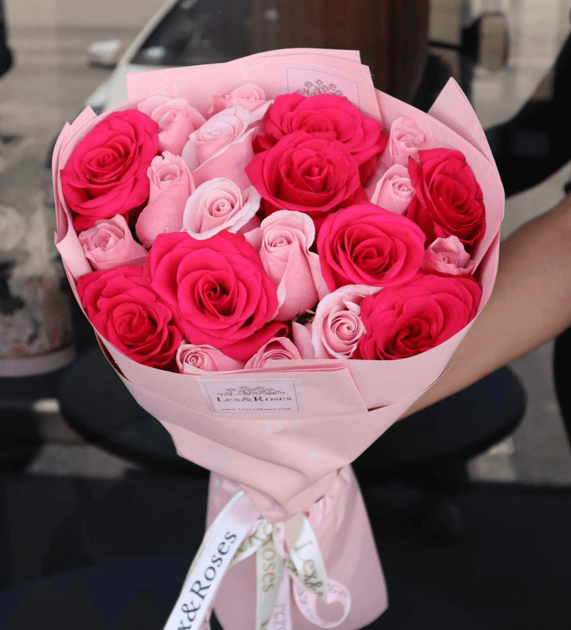 Pink & Hot Pink Roses - Nationwide