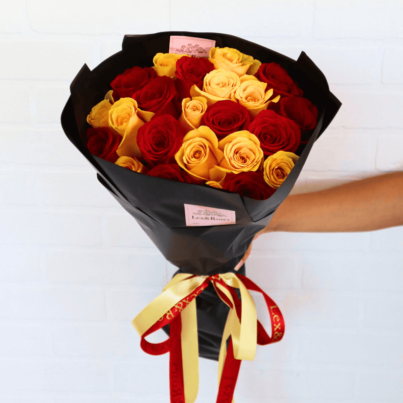 Yellow & Red Roses - Nationwide