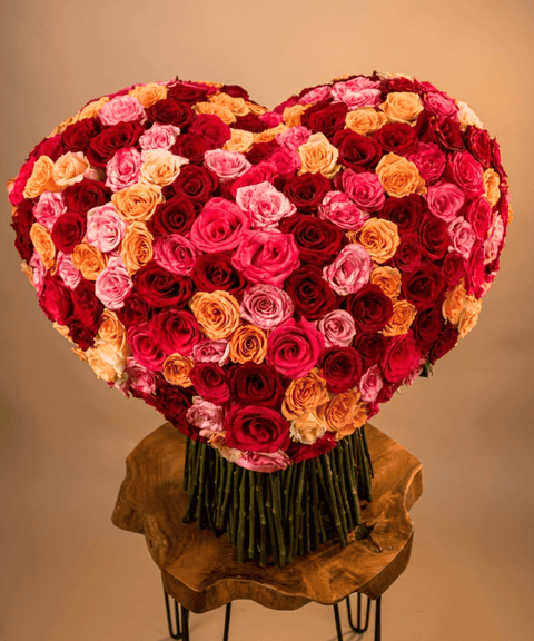 Heart Bouquet - Cherry
