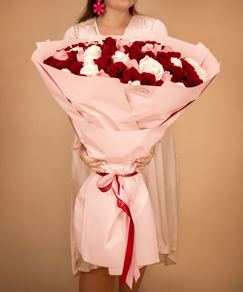 Red Deluxe Rose Bouquet - Valentines