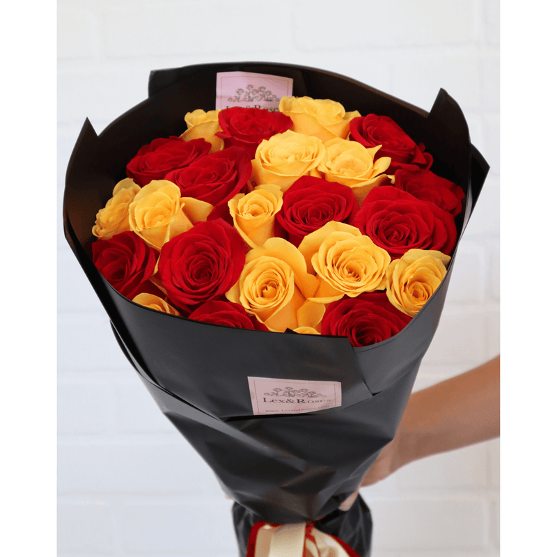 Yellow & Red Roses - Nationwide