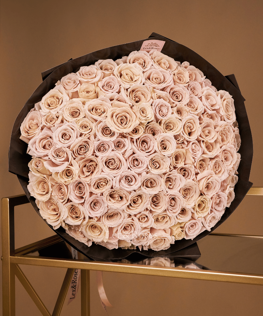Sandstone Rose Bouquet – Lex&Roses