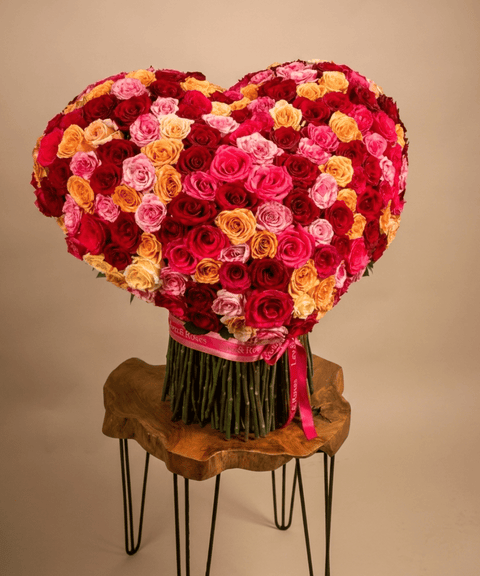 Heart Bouquet - Cherry