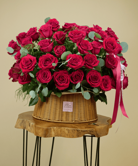 B Basket Round - Red