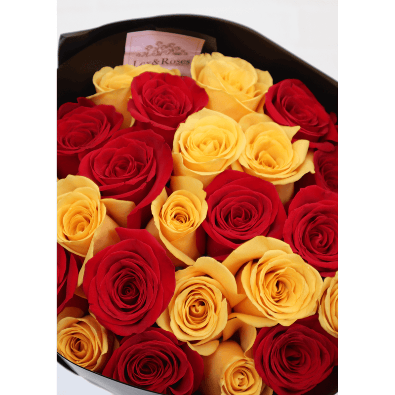 Yellow & Red Roses - Nationwide