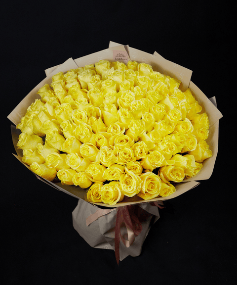 Glitter Yellow Roses