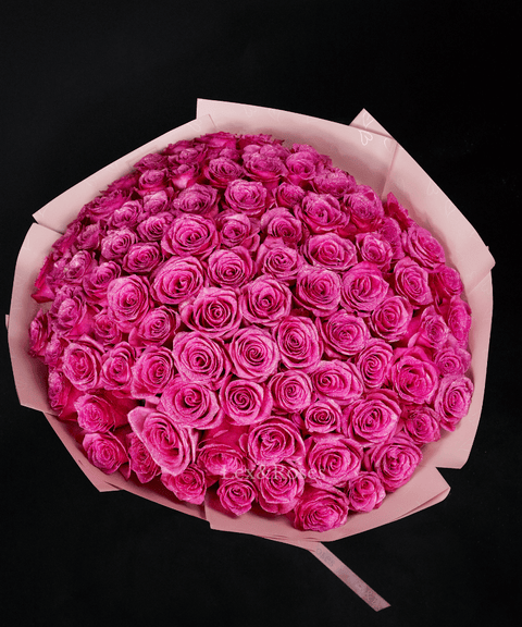 Glitter Hot Pink Roses