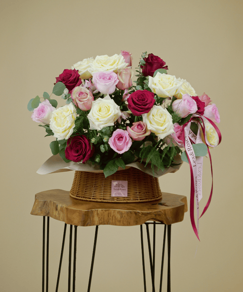 B Basket Round - Red Deluxe