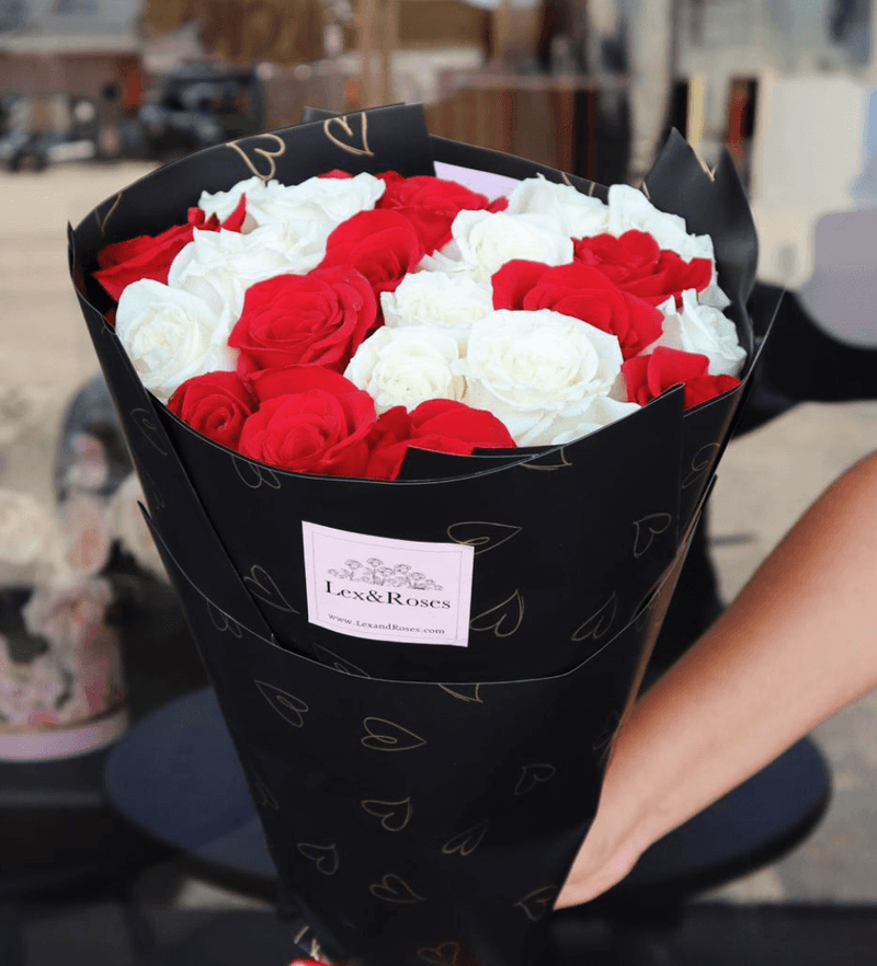 White & Red Roses - Nationwide