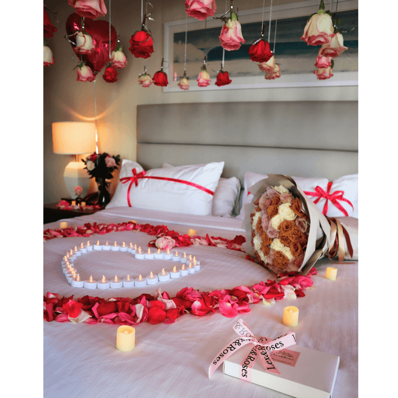 Hotel Room Decor - Hot Pink Deluxe (Romantic Package)