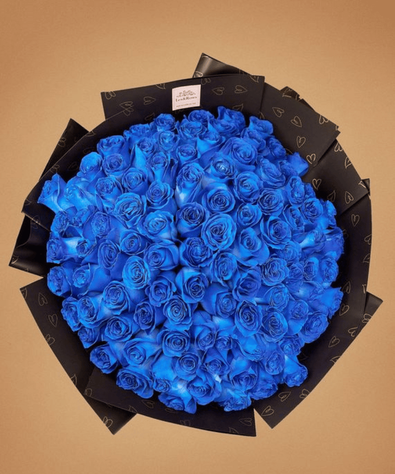 Blue Rose Bouquet - Valentines