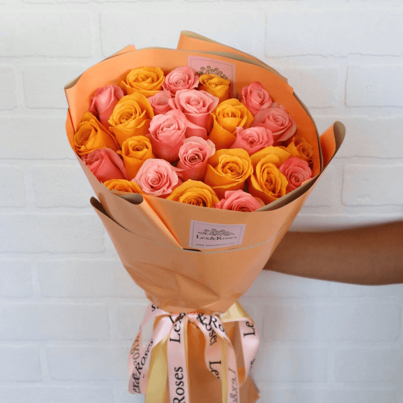 Pink & Yellow Roses - Nationwide