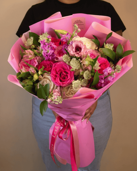 Mixed Bouquet - Hot Pink Deluxe