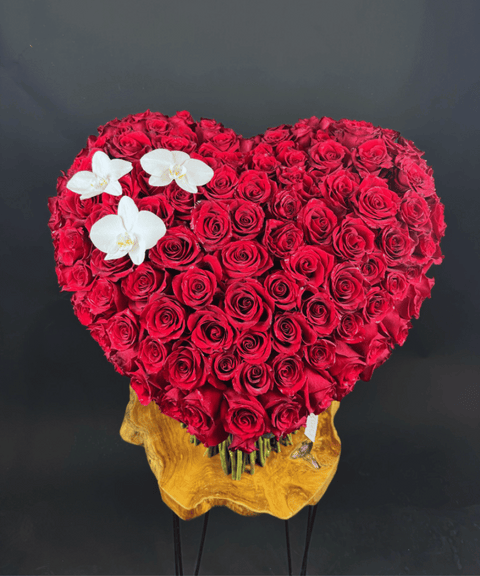 Heart Bouquet - Red
