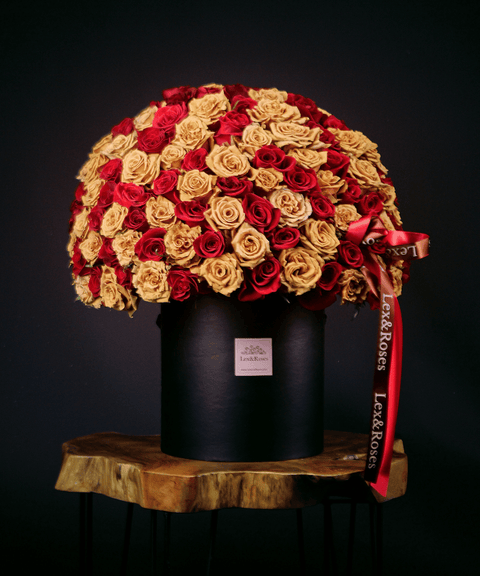 Red & Cappuccino - HatBox