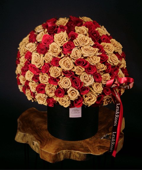 Red & Cappuccino - HatBox